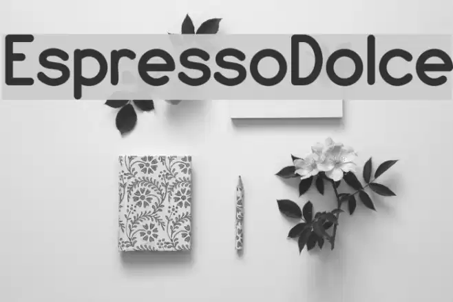 EspressoDolce Font examples