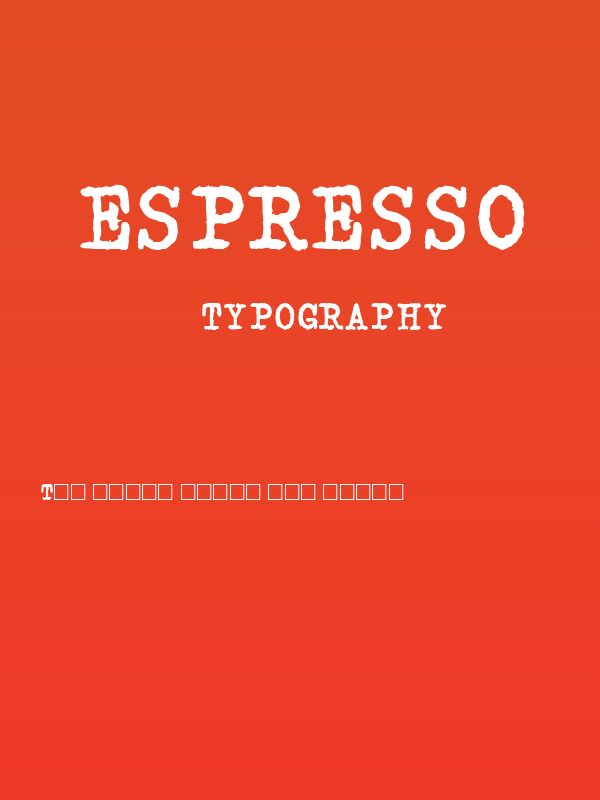 Espresso Poster