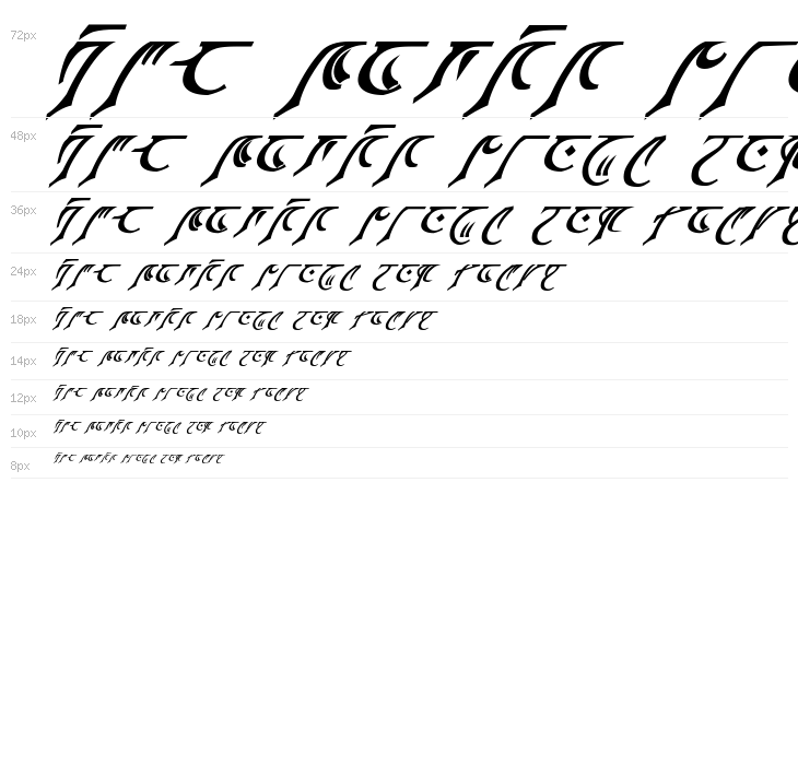 Espruar Bold Italic Waterfall