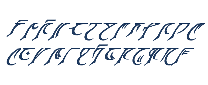 Espruar Bold Italic Lowercase