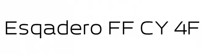 Esqadero FF CY 4F  Free Fonts Download