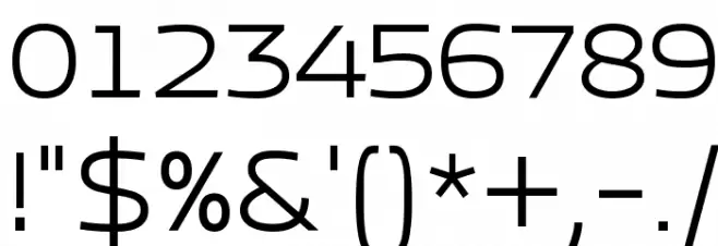 Esqadero FF CY 4F Font OTHER CHARS