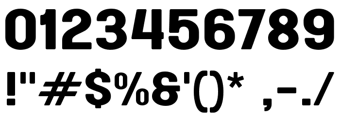 Esquadro Font OTHER CHARS