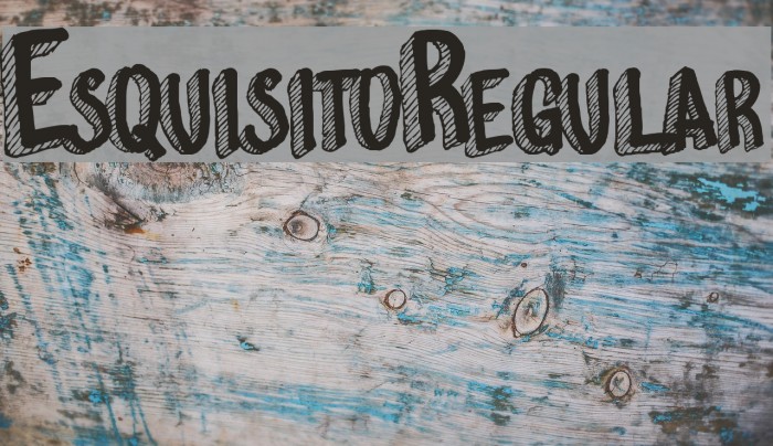 EsquisitoRegular Font examples