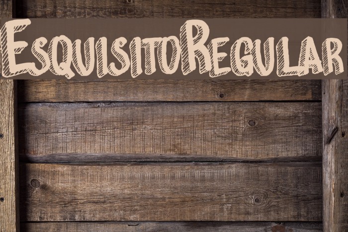 EsquisitoRegular Font examples