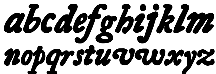 Essays 1743 Bold Italic Font LOWERCASE
