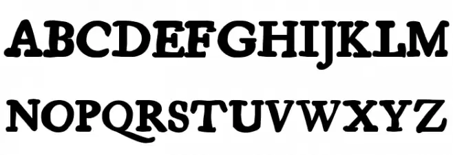 Essays 1743 Bold フォント 大文字