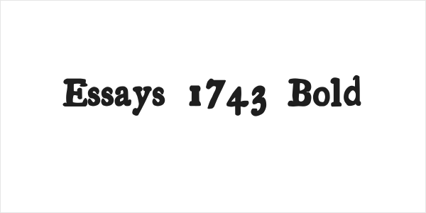 Essays 1743 Bold Logo