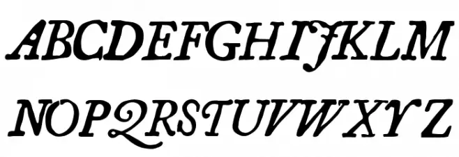 Essays 1743 Italic Шрифта ВЕРХНИЙ