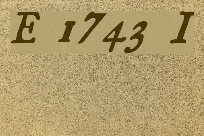 Essays 1743 Italic Font examples