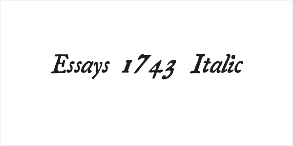 Essays 1743 Italic Logo