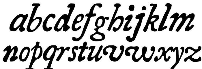 Essays 1743 Italic Font LOWERCASE