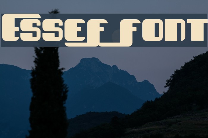 EsseF Font examples