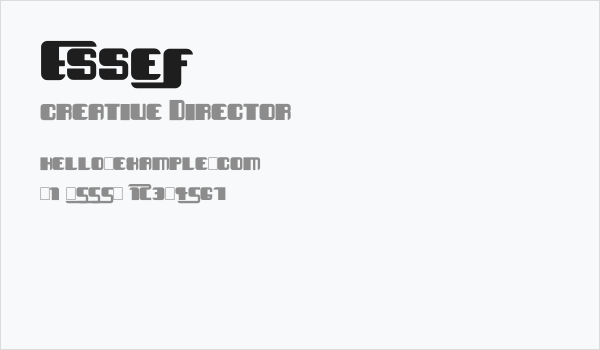 EsseF Business Card