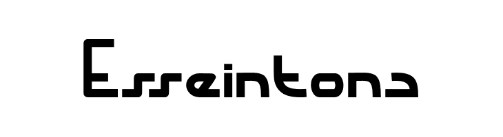 Esseintona  font caratteri gratis