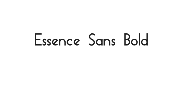 Essence Sans Bold Logo