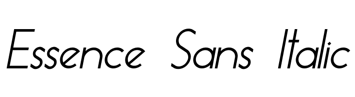 Essence Sans Italic Font