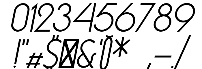 Essence Sans Italic Font OTHER CHARS