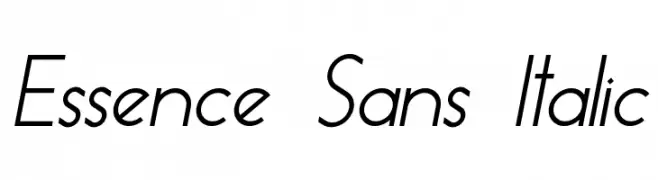 Essence Sans Italic  Frei Schriftart Herunterladen