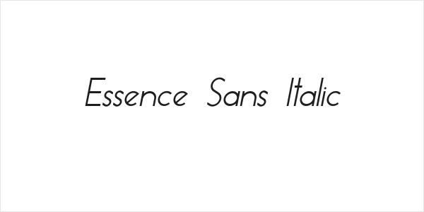 Essence Sans Italic Logo