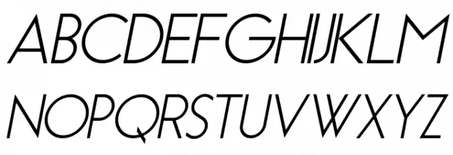 Essence Sans Italic Schriftart Groß