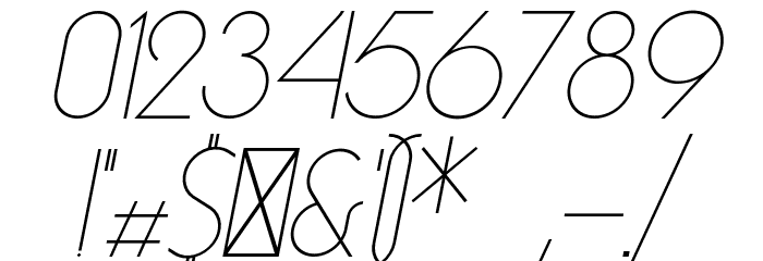 Essence Sans Light Italic Font OTHER CHARS