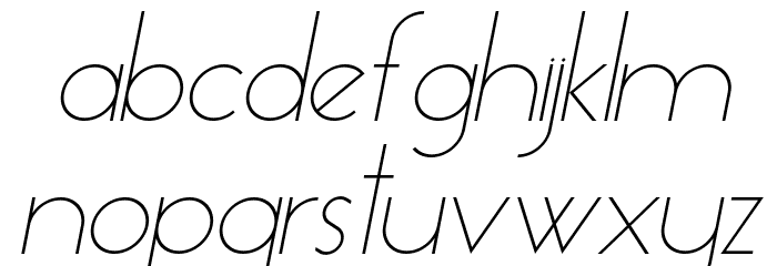 Essence Sans Light Italic Font LOWERCASE