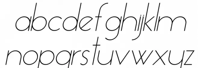 Essence Sans Light Italic फ़ॉन्ट लोअरकेस