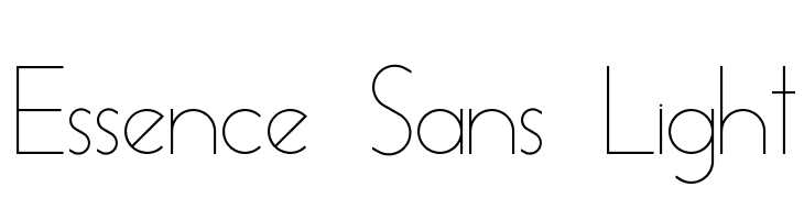 Essence Sans Light Font