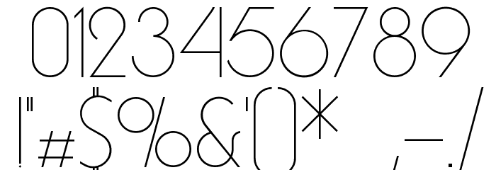 Essence Sans Light Font OTHER CHARS