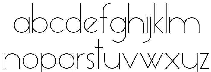 Essence Sans Light Font LOWERCASE
