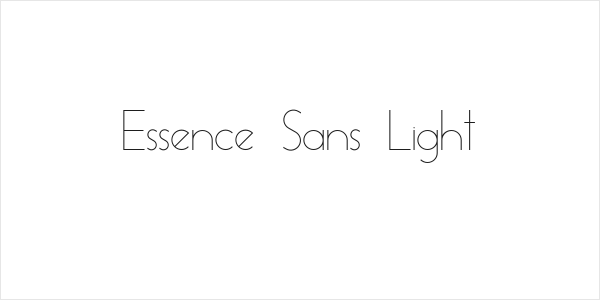 Essence Sans Light Logo