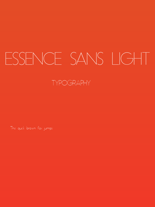 Essence Sans Light Poster