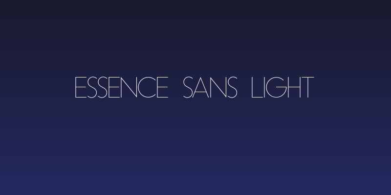 Essence Sans Light Social Header