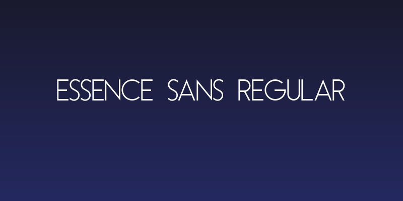 Essence Sans Regular Social Header