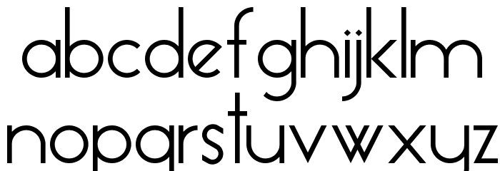 Essence Sans Regular Font LOWERCASE