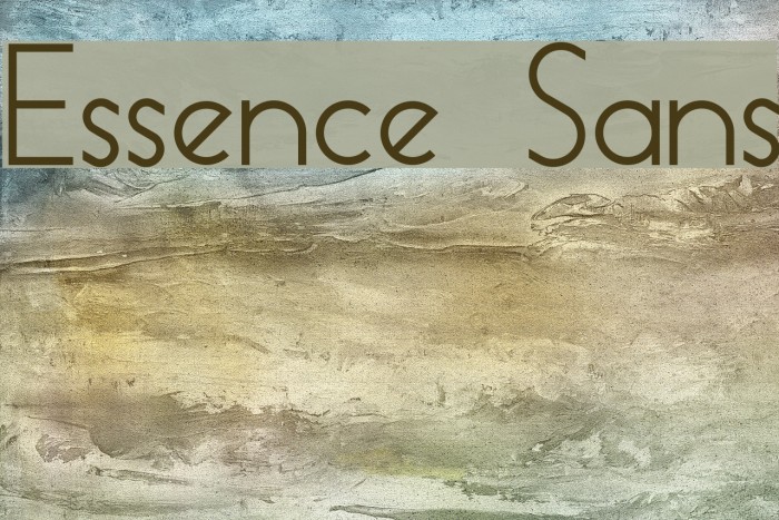 Essence Sans Font examples