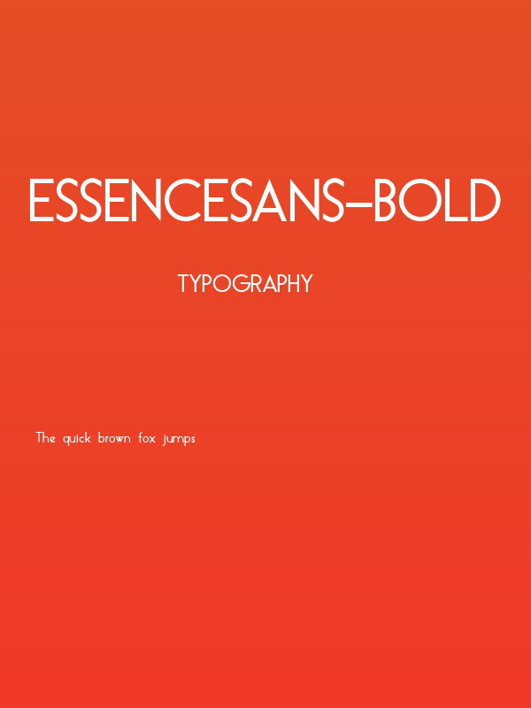 EssenceSans-Bold Poster