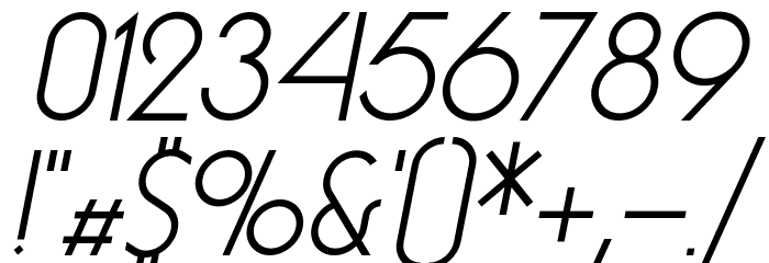 EssenceSans-Italic Font OTHER CHARS