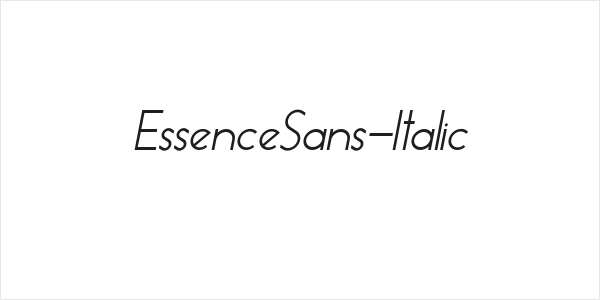 EssenceSans-Italic Logo