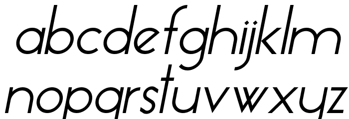 EssenceSans-Italic Font LOWERCASE