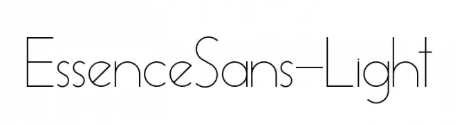 EssenceSans-Light  Frei Schriftart Herunterladen