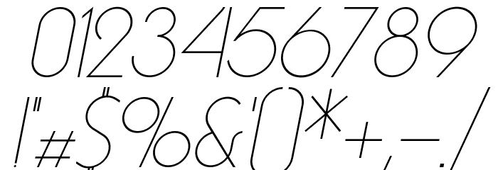 EssenceSans-LightItalic Font OTHER CHARS
