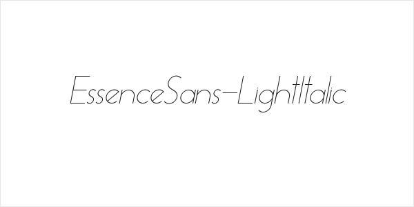 EssenceSans-LightItalic Logo