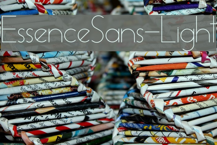 EssenceSans-Light Example 1