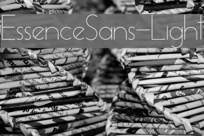 EssenceSans-Light Font examples