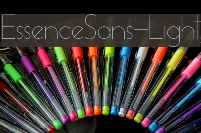 EssenceSans-Light Example 3