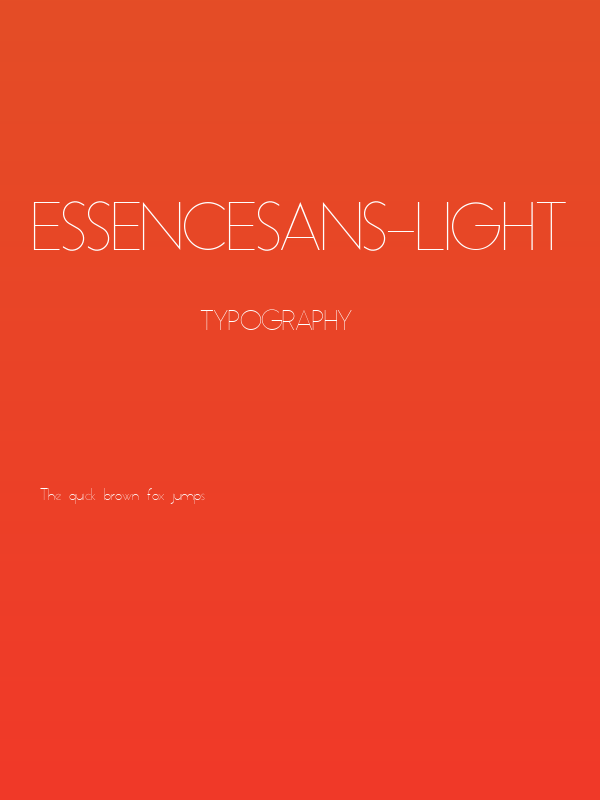 EssenceSans-Light Poster
