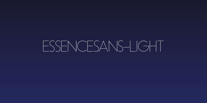 EssenceSans-Light Social Header