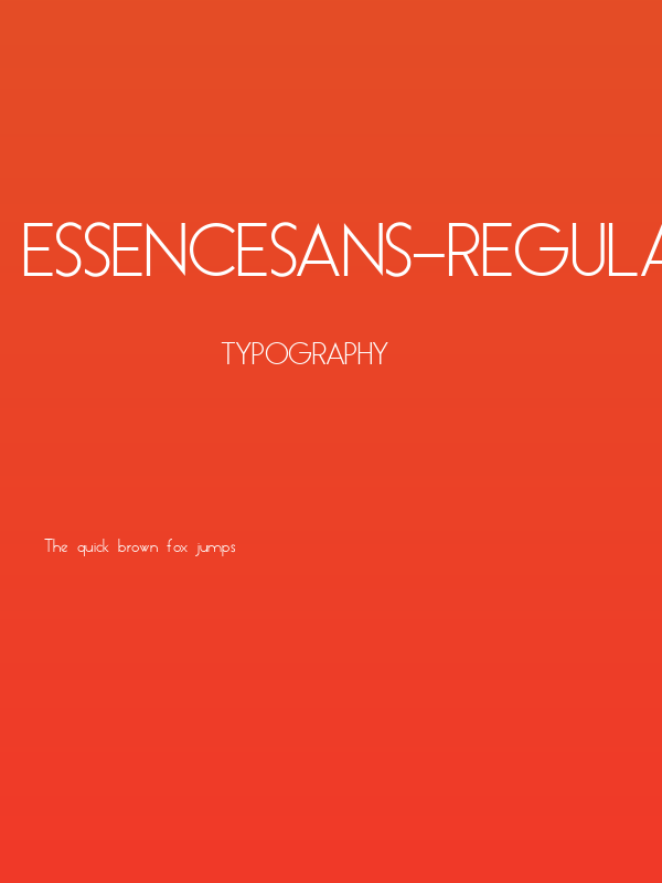 EssenceSans-Regular Poster